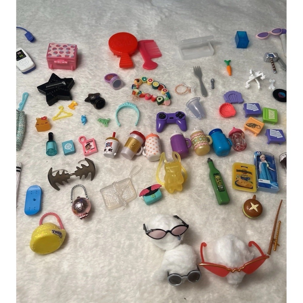 Huge Rainbow High Barbie Disney American Girl Mini Brands Accessory Lot 50+ - Picture 4 of 14